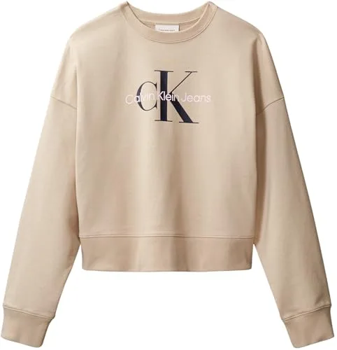 Calvin Klein ▫️ Camisola de senhora Monólogo em French Terry com gola redonda 5