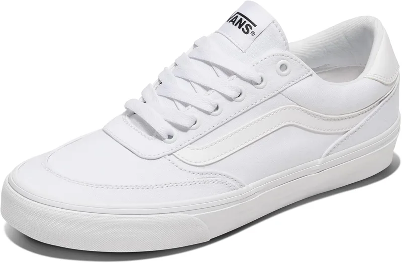 Vans ▫️ Ténis de camurça Ryland para homem, branco/preto