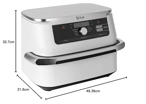 Ninja ▫️ Foodi FlexDrawer, Fritadeira de Ar Quente com Zona Flex, Branca 6