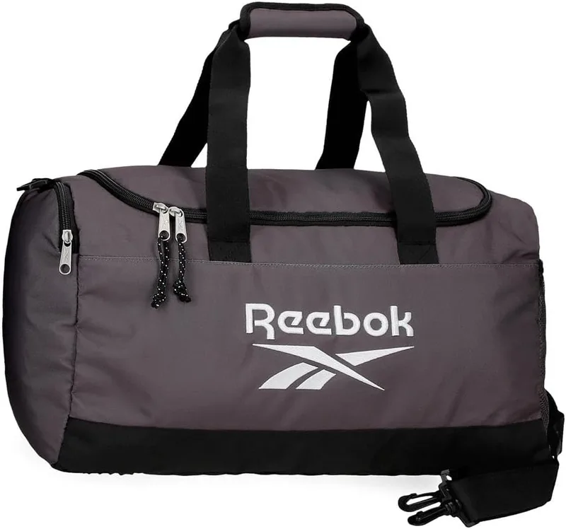 Reebok ▫️ Boston, mochila escolar, mochila preta e azul em poliéster, alças largas, ergonómicas e almofadadas, vários compartimentos, por Joumma Bags