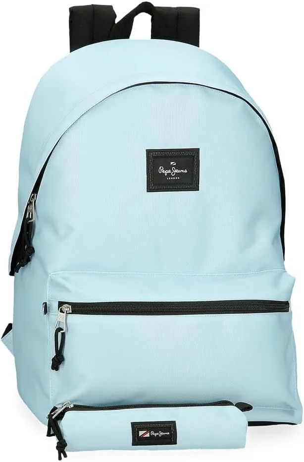Pepe Jeans ▫️ Mochila para computador portátil Aris, azul, para computador portátil de 15,6 polegadas