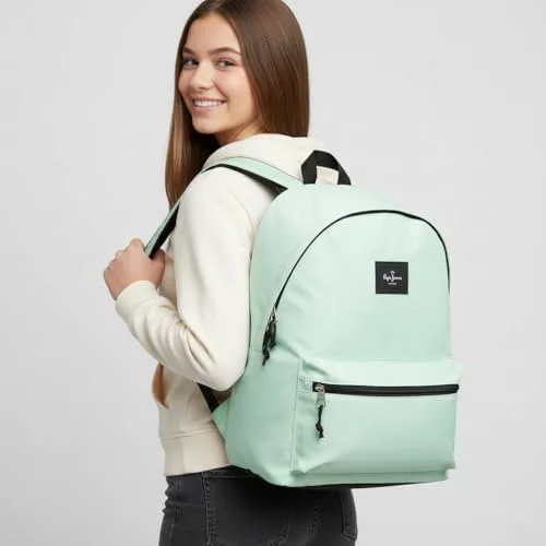 Pepe Jeans ▫️ Mochila Aris Colorful Verde para Portátil de 15,6 polegadas 2