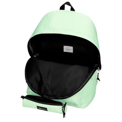 Pepe Jeans ▫️ Mochila Aris Colorful Verde para Portátil de 15,6 polegadas 6