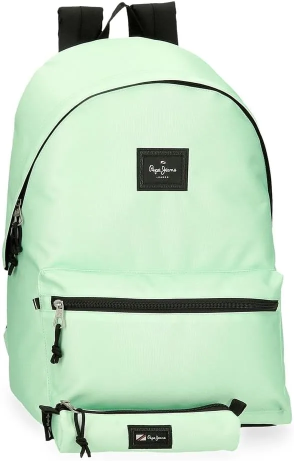 Pepe Jeans ▫️ Mochila Aris Colorful Verde para Portátil de 15,6 polegadas