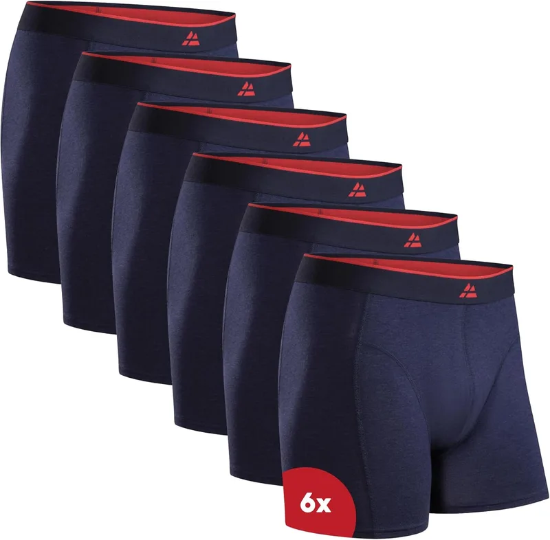 DANISH ENDURANCE ▫️ Cuecas boxer para homem Cuecas boxer em bambu, com ou sem braguilha, macias e elásticas, 3, 6 ou 10 unidades - Cuecas boxer para homem, Roupa interior