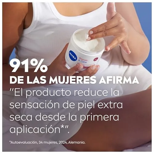 NIVEA ▫️ Repara & Cuida Creme hidratante para o corpo, rosto e mãos (1 x 400 ml), creme hidratante com glicerina e ureia, 72 horas de hidratação para pele extremamente seca e áspera 5