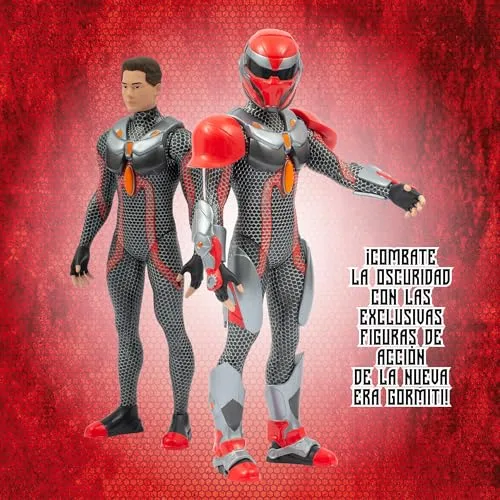 GORMITI THE NEW ERA ▫️ Gormiti - Figura de 27 cm do Zane com várias peças de armadura, Gormiti da Nova Era, armadura removível, brilhante com acabamentos metálicos, 9 pontos de articulação, famosa (GRV03400) 3