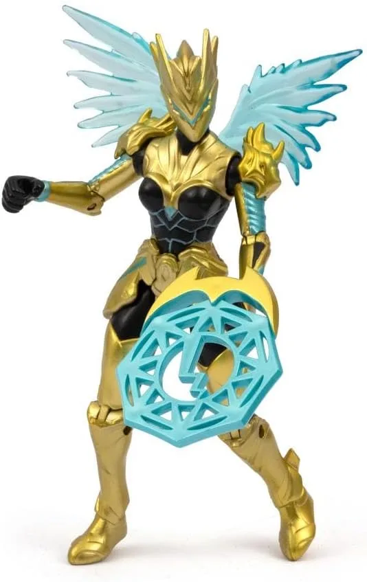 GORMITI THE NEW ERA ▫️ Gormiti - Figura de 15 cm de Windel com seu Chakra de Energia, Gormiti da Nova Era, Armadura Removível e Vestível, Cores Brilhantes e Acabamento Metálico, 9 Pontos de Articulação, Famosa (GRV20100)