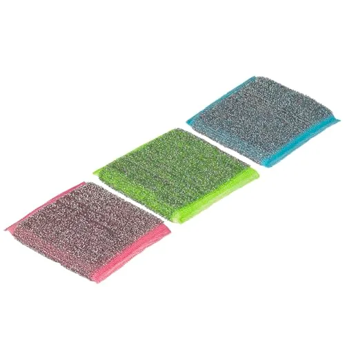 Vileda ▫️ Esponja Glitzi Power INOX Colors, exterior em aço inoxidável 2