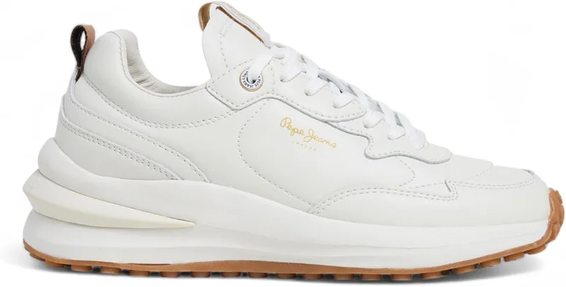 Pepe Jeans ▫️ Ténis de pele Winslow Action Branco