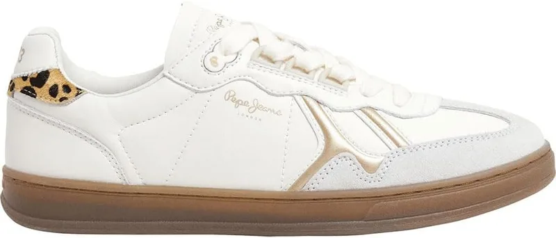 Pepe Jeans ▫️ Ténis de pele Ball Fun Branco