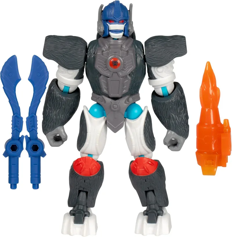 Transformers ▫️ MixMashers Optimus Primal, figura de ação e acessórios para misturar e combinar