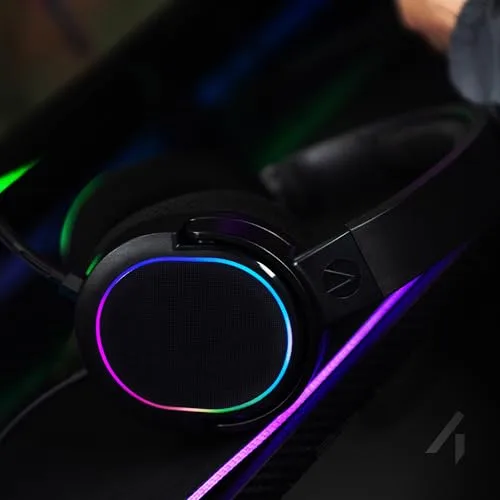 STEALTH ▫️ Auscultadores de jogos premium Panther LED - Compatíveis com Xbox, PS4/PS5, Switch e PC 2