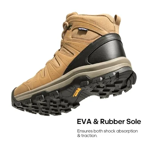 NORTIV 8 ▫️ Botas de montanha para homem, impermeáveis, leves, para trekking e caminhadas ao ar livre, antiderrapantes 4