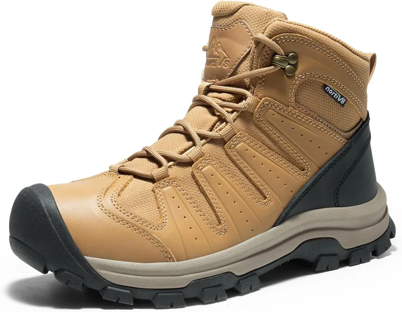 NORTIV 8 ▫️ Botas de montanha para homem, impermeáveis, leves, para trekking e caminhadas ao ar livre, antiderrapantes