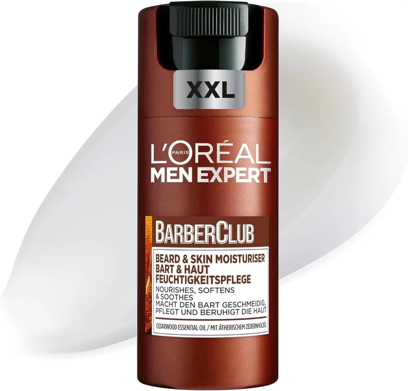 L'Oreal Paris Men Expert ▫️ L'Oréal Men Expert Barber Club Creme Hidratante em Gel 2 em 1 para a Pele e a Barba XXL 100 ml