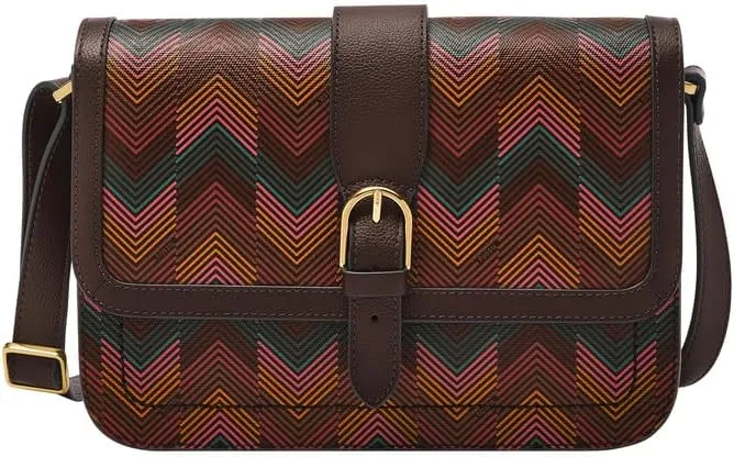 Fossil ▫️ Mala Zoey em pele, algodão ou poliéster para mulher
