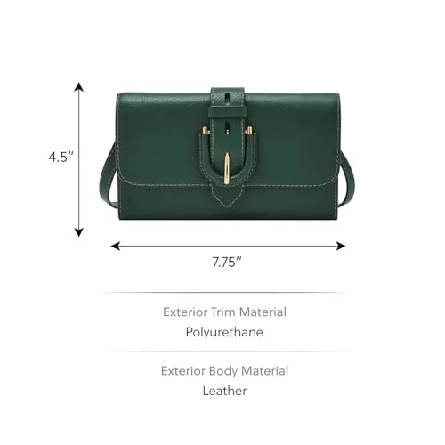 Fossil ▫️ Harwell, Mala a tiracolo para mulher, Verde 5