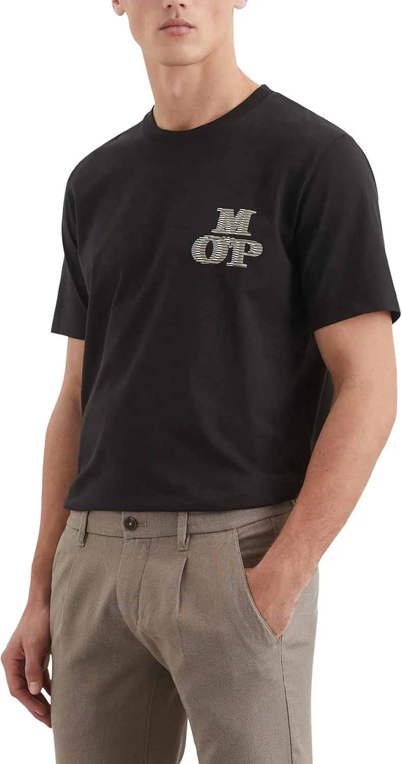 Marc O'Polo ▫️ Marc OߴPolo T-shirt de malha de algodão orgânico para homem com decote redondo