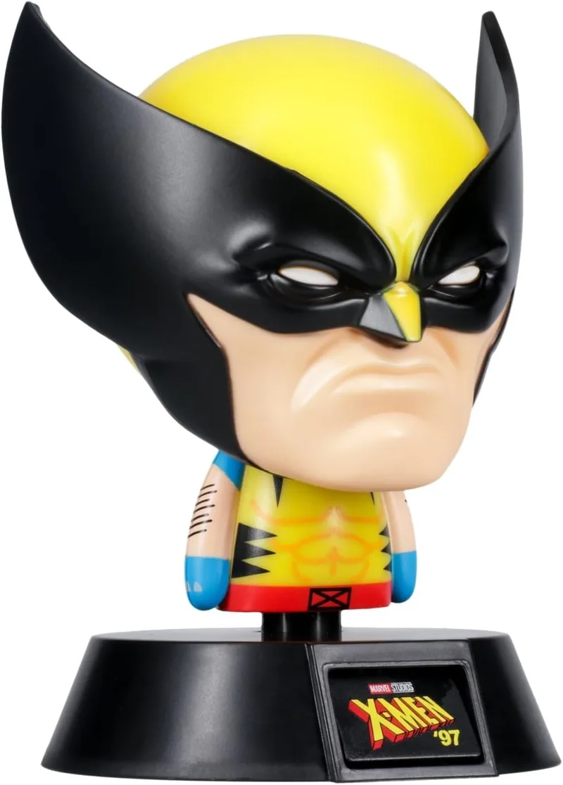 Paladone ▫️ Wolverine Icon Light - Produto oficial da Marvel, Candeeiro em forma de personagem dos X-Men para decoração de mesa de cabeceira ou secretária, Funciona a pilhas Disney Colecionável