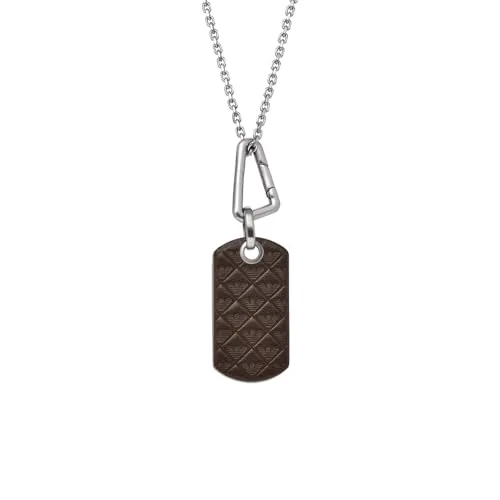 Emporio Armani ▫️ Pingente em aço inoxidável prateado para homem EGS3133040, Tamanho único, Aço inoxidável, Sem pedras preciosas, Tamanho único, Aço inoxidável, Sem pedras preciosas 5