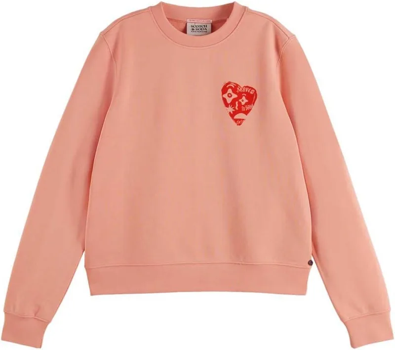 Scotch & Soda ▫️ Chest Artwork Fitted Sweatshirt Camisola para mulher