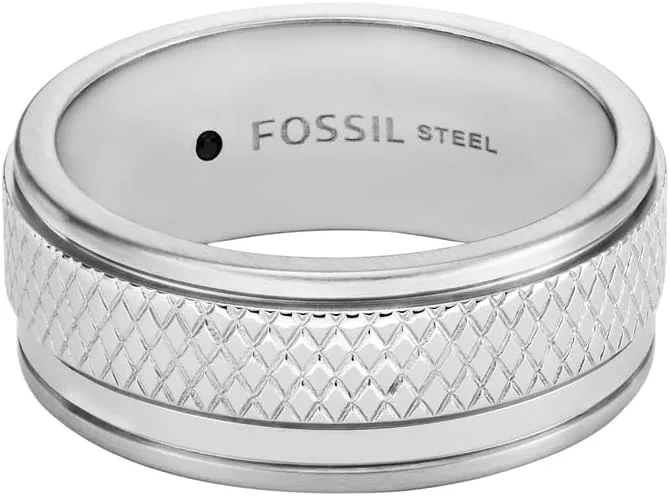 Anéis de aço inoxidável Fossil para homem
