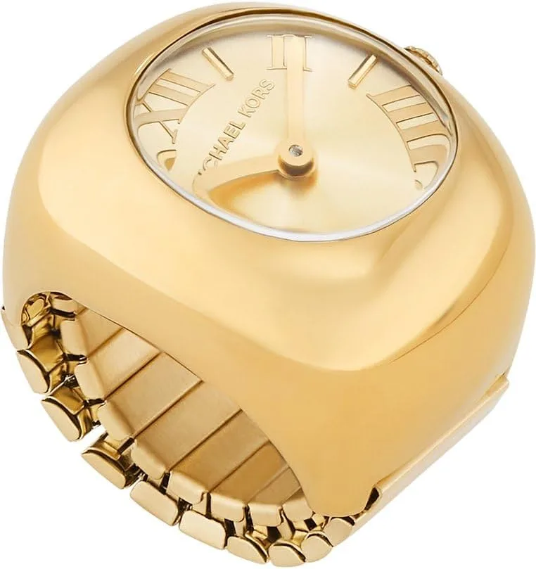 Michael Kors ▫️ Relógio analógico de quartzo para mulher, com bracelete em aço inoxidável MK4847, dourado, moderno
