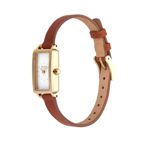 Skagen ▫️ Relógio Hagen para mulher, movimento de quartzo com dois ponteiros e bracelete em aço ou pele 3