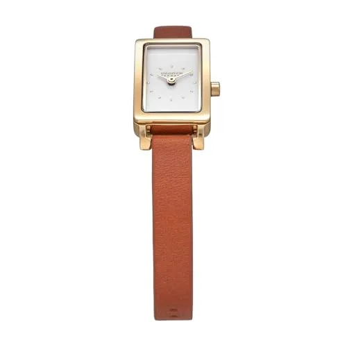 Skagen ▫️ Relógio Hagen para mulher, movimento de quartzo com dois ponteiros e bracelete em aço ou pele 4