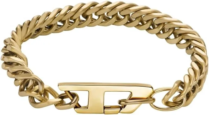 Diesel ▫️ Pulseira em aço com fecho em D para homem