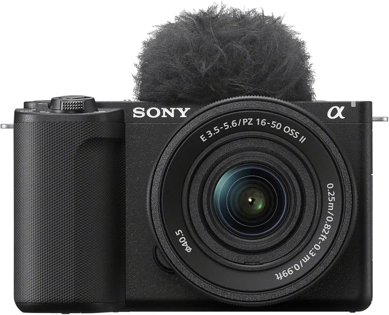 Sony Alpha ZV-E10 II, câmara de vídeo sem espelho APS-C, com lente Power Zoom Kit 16-50 mmf/3.5-5.6 (vídeo 4K60p, gravação 4:2:2 de 10 bits, 26 MP, estabilização digital, AF de olhos em tempo real)