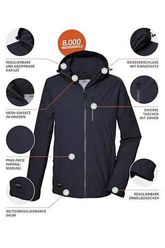 G.I.G.A. DX ▫️ Gs 82 Mn Sftshll Jckt Casaco softshell/casaco de exterior com capuz e fecho de correr para homem 3