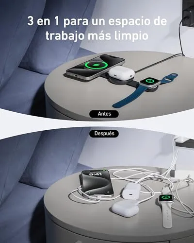 Anker ▫️ Carregador sem fios MagGo 3 em 1 para viagem, dobrável, compatível com Qi2, 15 W 5