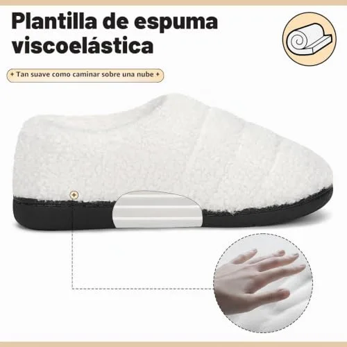 Mishansha ▫️ Chinelos de Casa Unissexo de Inverno Quentes, Tamanhos 36-47 3