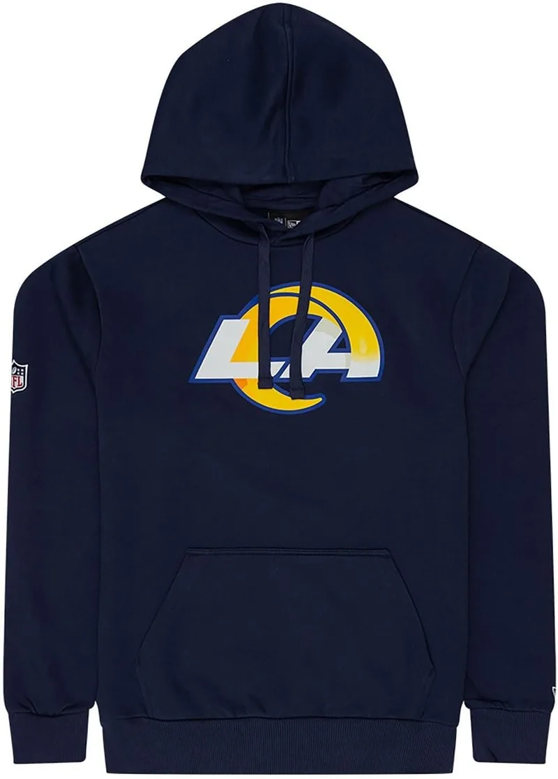 New Era ▫️ NFL Moletom com capuz de futebol americano com logótipo da equipa