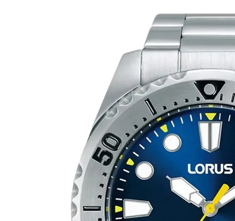 Lorus ▫️ Relógio analógico automático para homem com bracelete em aço inoxidável 4