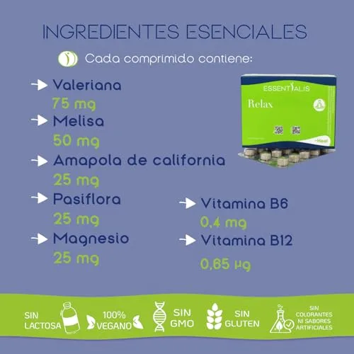 Essentialis ▫️ Relax – Suplemento natural para relaxamento, 60 comprimidos 3