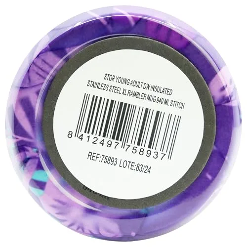 Stor ▫️ Garrafa de Água em Aço Inoxidável Stitch 665 ml - Tampa Hermética com Alça, Resistente para Desporto, Escola e Viagens 4