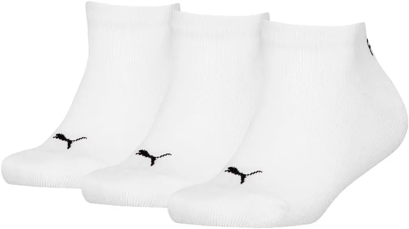 PUMA ▫️ Meias simples Kids para ténis, unissexo para crianças (Conjunto de 3)