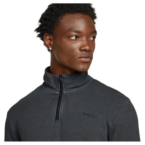 G-STAR ▫️ Camisola Overdyed Half Zip Tweeter para Homem 3