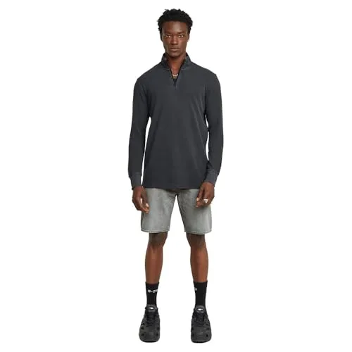 G-STAR ▫️ Camisola Overdyed Half Zip Tweeter para Homem 5
