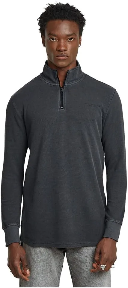 G-STAR ▫️ Camisola Overdyed Half Zip Tweeter para Homem