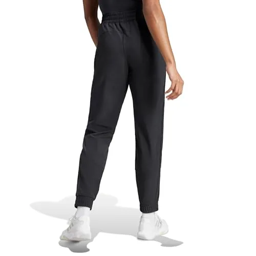 adidas ▫️ Calças Pacer Workout 3 Stripes Woven de cintura média - Calças para mulher 2