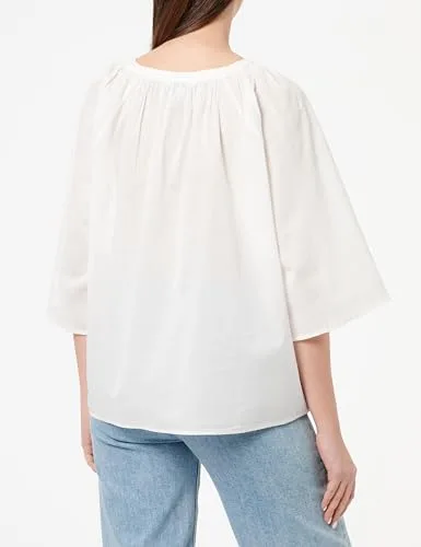 Tommy Hilfiger ▫️ Co Voile SS Top Ww0ww44470 Blusa de manga curta para mulher 3