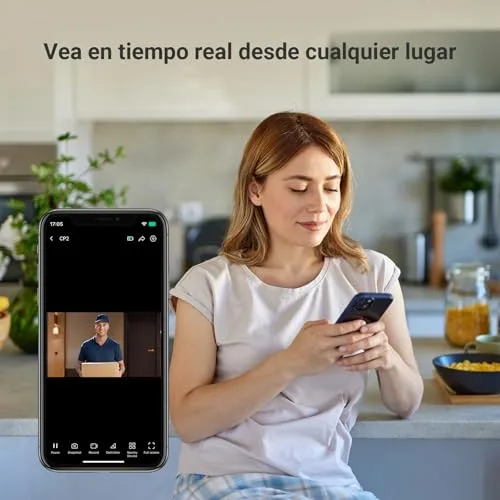 EZVIZ ▫️ Visor digital para porta com ecrã a cores de 4,3'', câmara de vídeo sem fios 1080P,Visão ao vivo de 146°, bateria recarregável de 2200 mAh, Wi-Fi de 2,4 GHz, SEM deteção de movimento, SEM visão noturna, CP2 3