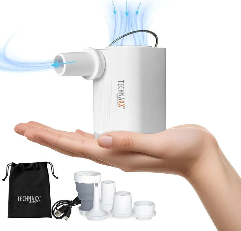 Technaxx ▫️ Mini-bomba de ar recarregável