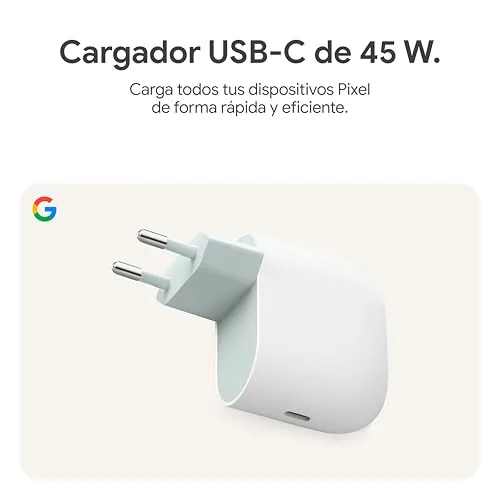 Google ▫️ Carregador USB-C de 45 W - Carregador de carregamento rápido para telemóveis Pixel - Compatível com produtos «Made by » e outros dispositivos USB-C® - Branco 4