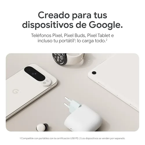 Google ▫️ Carregador USB-C de 45 W - Carregador de carregamento rápido para telemóveis Pixel - Compatível com produtos «Made by » e outros dispositivos USB-C® - Branco 5
