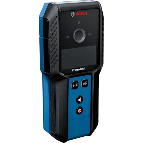 Bosch Professional ▫️ Detetor de parede GMS 100-23 (profundidade máxima de deteção de metal não magnético/metal magnético/cabos com corrente/madeira: 100/80/50 mm, 2 pilhas AA, bolsa) 4